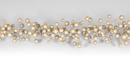 abstract golden bubble flow