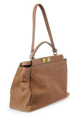 Naklejka premium Nice elegant woman bag isolated on the white