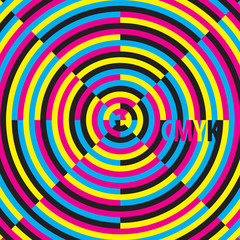 CMYK (cyan, magenta, yellow, black), moire effect