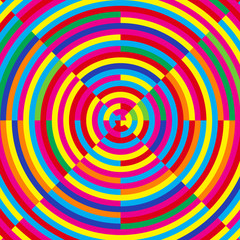 Moire effect, vector illustration