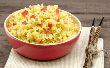 Wok de pasta con curry