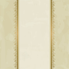 pastel background with golden borders