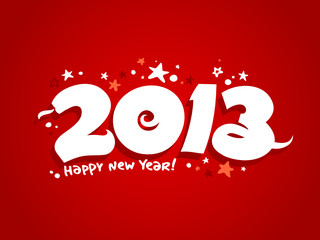 2013 year design template with snake
