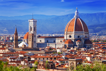 Fototapeta na wymiar Włochy. Florence. Maria del Fiore Katedra