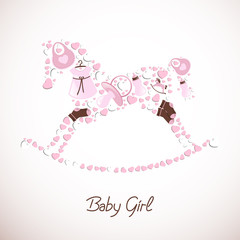 Vector Illustration of a Baby Shower