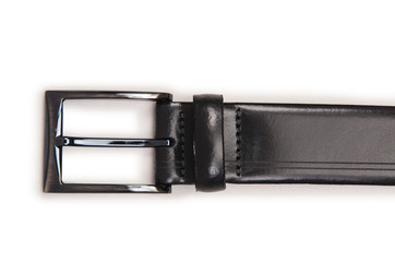 Male elegant belt isolated on the white
