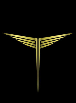 Naklejki golden wings