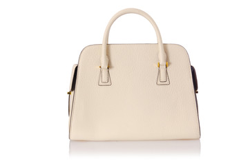 Nice elegant woman bag isolated on the white