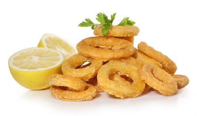 Aperitivo de calamares a la romana.