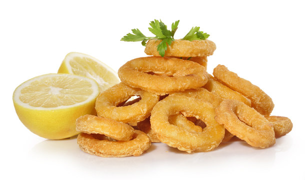 Aperitivo de calamares a la romana.