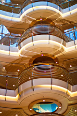 Obraz premium Cruise ship interior