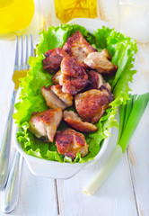 fried meat