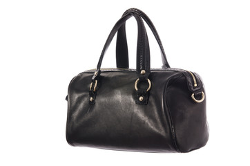 Naklejka premium Nice elegant woman bag isolated on the white