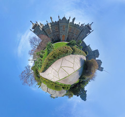 Count Vorontsov in Crimea, abstract view (little planet panorama