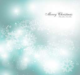 Christmas snowflakes shiny background vector design