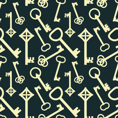 Keys seamless pattern