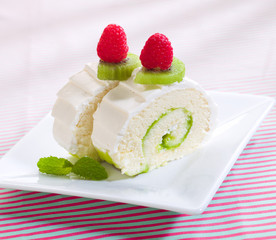 Roll vanilla cheesecake