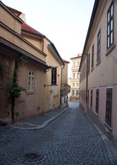Obraz premium One of the streets in Praha