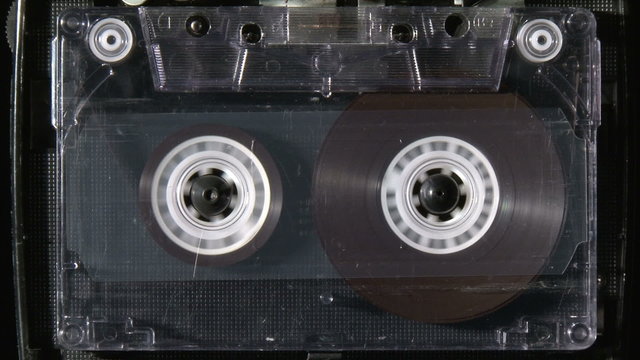 Audio cassette rewind or fastfoward from beginning to end