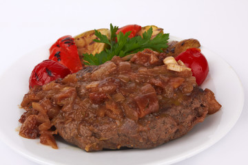 Grilled steak