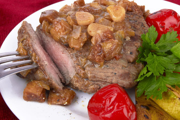 Grilled steak