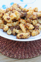 piatto di gnocchi al ragù