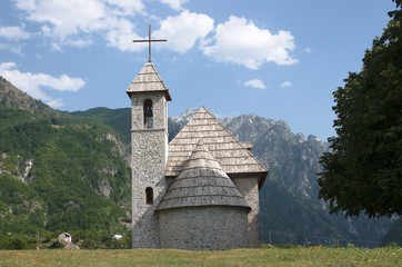 Catholic Church In Theth Valley, Albania