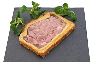 Pâté en croute et salade