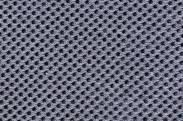 Seamless black fabric closeup background