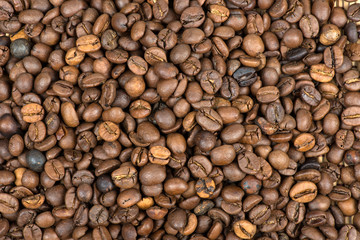 Coffee beans texture