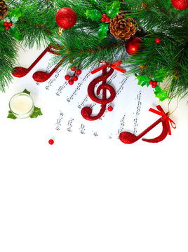 Christmastime treble clef