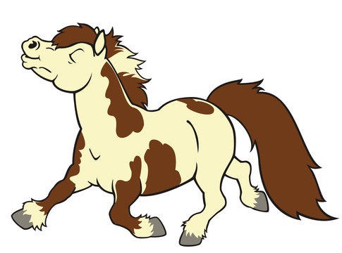 cartoon happy pony