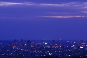 Fototapeta na wymiar 市街地の夜景