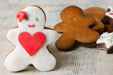 Homemade gingerbread man