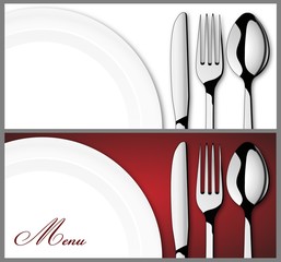 Label set for restaurant