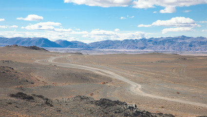 The road in the desert