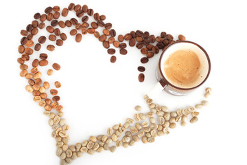 coffee heart