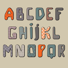 Textile alphabet
