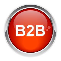 bouton internet B2B icon red