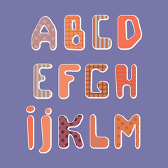 Textile alphabet