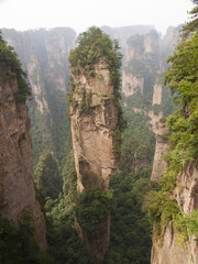 Rock mountain in Zhangjiajie.