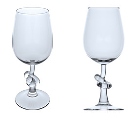 Knotted glass