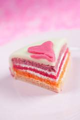 Gâteau arc en ciel pâte d'amande rainbow cake