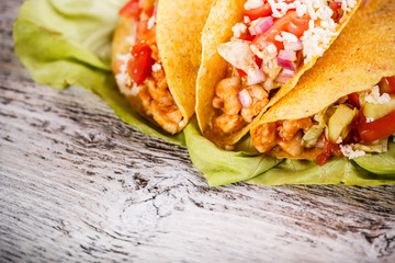 Tacos with chicken