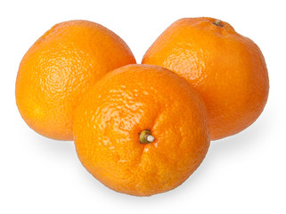 Tangerine isolated on white background