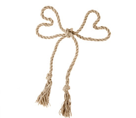 bow of rope isolated