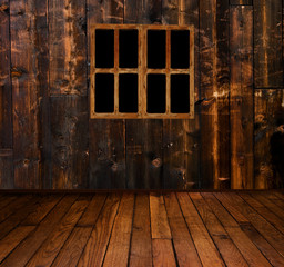 Fenster in der Schihütte