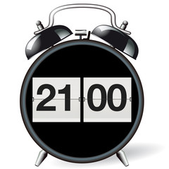 Wecker retro - Uhrzeit 21:00