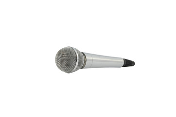Microphone isolated on white