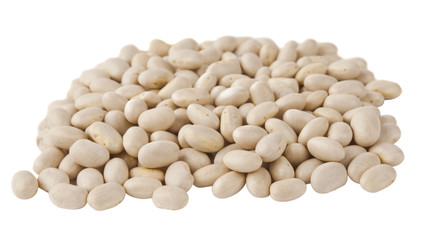 white beans isolated